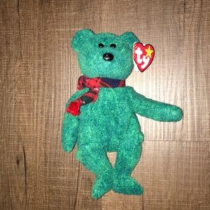Retired Wallace TY Beanie Baby Bear - 1999 with Hang Tag